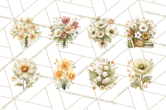 Vintage Spring Florals Clipart, Cottagecore Flower Png Product Image 4