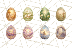 Christian Easter Clipart PNG, Resurrection Easter Egg Product Image 3