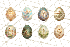 Christian Easter Clipart PNG, Resurrection Easter Egg Product Image 6