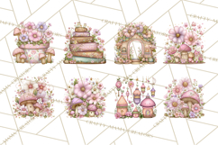 Magic Garden Bugs Clipart PNG, Pastel Fairy Garden Png Product Image 6