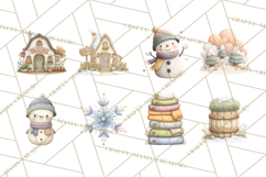 Cute Winter Farm Animals PNG, Cozy Snowy Animal Clipart Product Image 8