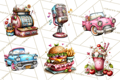 Retro Glam Kids Clipart PNG, Vintage Inspired Mini World Product Image 7