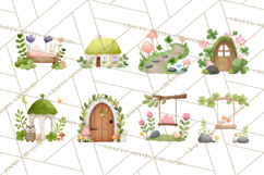 Cottagecore St Patrick’s Day Clipart, Mini Irish Cottage Png Product Image 2