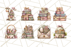 Easter Safari Animal Clipart, Cute Safari Mail PNG Product Image 5