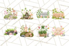 Cottagecore St Patrick’s Day Clipart, Mini Irish Cottage Png Product Image 5