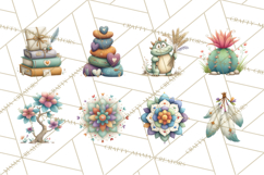 Boho Valentine Cactus Clipart PNG, Desert Romance Clip Art Product Image 6