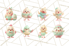 Whimsical Easter Characters Clipart PNG, Cute Mint Png Product Image 6