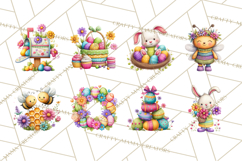 Easter Animals Clipart PNG, Cute Easter Animal Clip Art Product Image 4