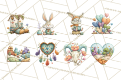 Boho Valentine Cactus Clipart PNG, Desert Romance Clip Art Product Image 3