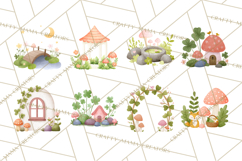 Cottagecore St Patrick’s Day Clipart, Mini Irish Cottage Png Product Image 4