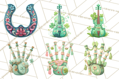 Irish Folk Elements Clipart, St. Patrick’s Day PNG, Celtic Product Image 4