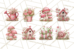 Cozy Cottage Garden Clipart, Pastel Flowers, Garden Tools Product Image 5