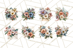 Romantic Letter Clipart, Love Notes Clip Art PNG, Floral Product Image 5