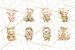 Spring Animals Clipart PNG, Cute Baby Animals, Pastel Spring Product Image 6
