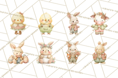 Spring Animals Clipart PNG, Cute Baby Animals, Pastel Spring Product Image 8