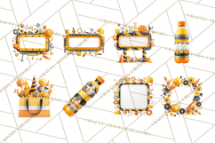 Construction Birthday Party Clipart, Builder Celebration Png Product Image 2