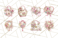 Floral Girl Power Clipart, Girly Feminine Icons Png Product Image 7