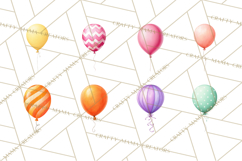 Birthday Balloon Clipart, Balloon Bunch PNG, Party Balloon Product Image 2