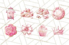Pink Birthday Clipart, Vibrant Party Decorations PNG Product Image 7