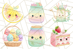 Anthropomorphic Spring Objects Clipart, Cute Kawaii Plants Product Image 7