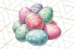 Easter Egg Hunt Clipart, Easter PNG, Sublimation Designs Product Image 2