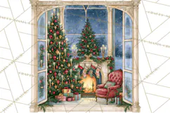 Christmas Through The Window PNG Clipart Product Image 5