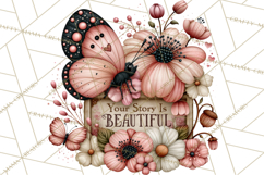 Inspirational Butterfly Sign Clipart PNG Product Image 2