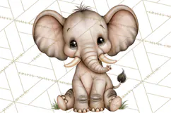 Safari Clipart African Animals Watercolor PNG Product Image 4