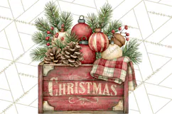 Vintage Farmhouse Christmas Decor PNG Product Image 5
