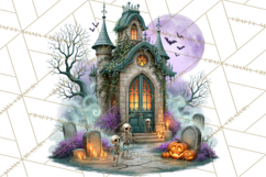 Halloween Graveyard Clipart PNG Product Image 2