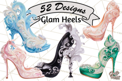 Glam High Heel Shoes PNG Clipart Luxury Fashion Heels Product Image 1
