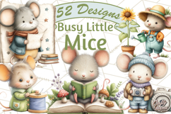 Mischievous Mouse Occupation Clipart PNG Product Image 2