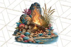 Lake Life Booze Clipart PNG Product Image 3
