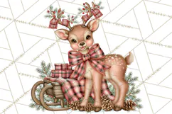 Buffalo Plaid Christmas PNG Clipart Product Image 3