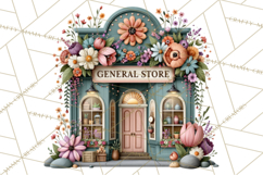 Small Town Summer Clipart PNG Scenes Product Image 3
