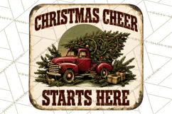Vintage Christmas Metal Sign Clipart, Funny, Inspirational Product Image 3