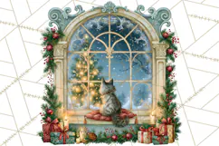 Christmas Through The Window PNG Clipart Product Image 3