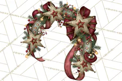Christmas Circus Clipart, Vintage Christmas Circus PNG Product Image 3