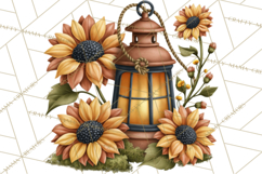 Inspirational Farmhouse Sunflower Clipart PNG Product Image 4