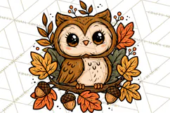 Cozy Fall Clipart PNG Autumn Harvest Illustrations Product Image 4