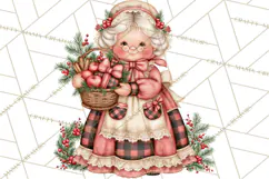 Buffalo Plaid Christmas PNG Clipart Product Image 4
