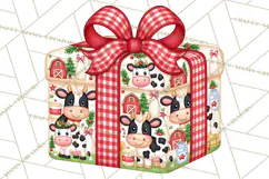 Multi Christmas Gifts Clipart PNG, Themed Wrapped Presents Product Image 4