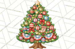 Multi Themed Christmas Trees Clipart PNG Product Image 4