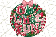 Whimsical Christmas Door Sign Clipart PNG, Merry and Bright Product Image 4