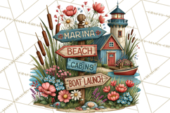 Lake Life Booze Clipart PNG Product Image 4
