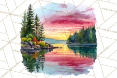 Watercolor Inspirational Landscape Backgrounds Product Image 3
