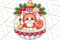 Multi Themed Christmas Ornament Clipart PNG Product Image 4