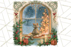 Christmas Through The Window PNG Clipart Product Image 4