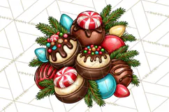 Cocoa Christmas Clipart, Chocolate Coffee Holiday PNG Product Image 5