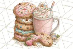 Milk Cookies Candy Chocolate Dessert Clipart PNG Product Image 4